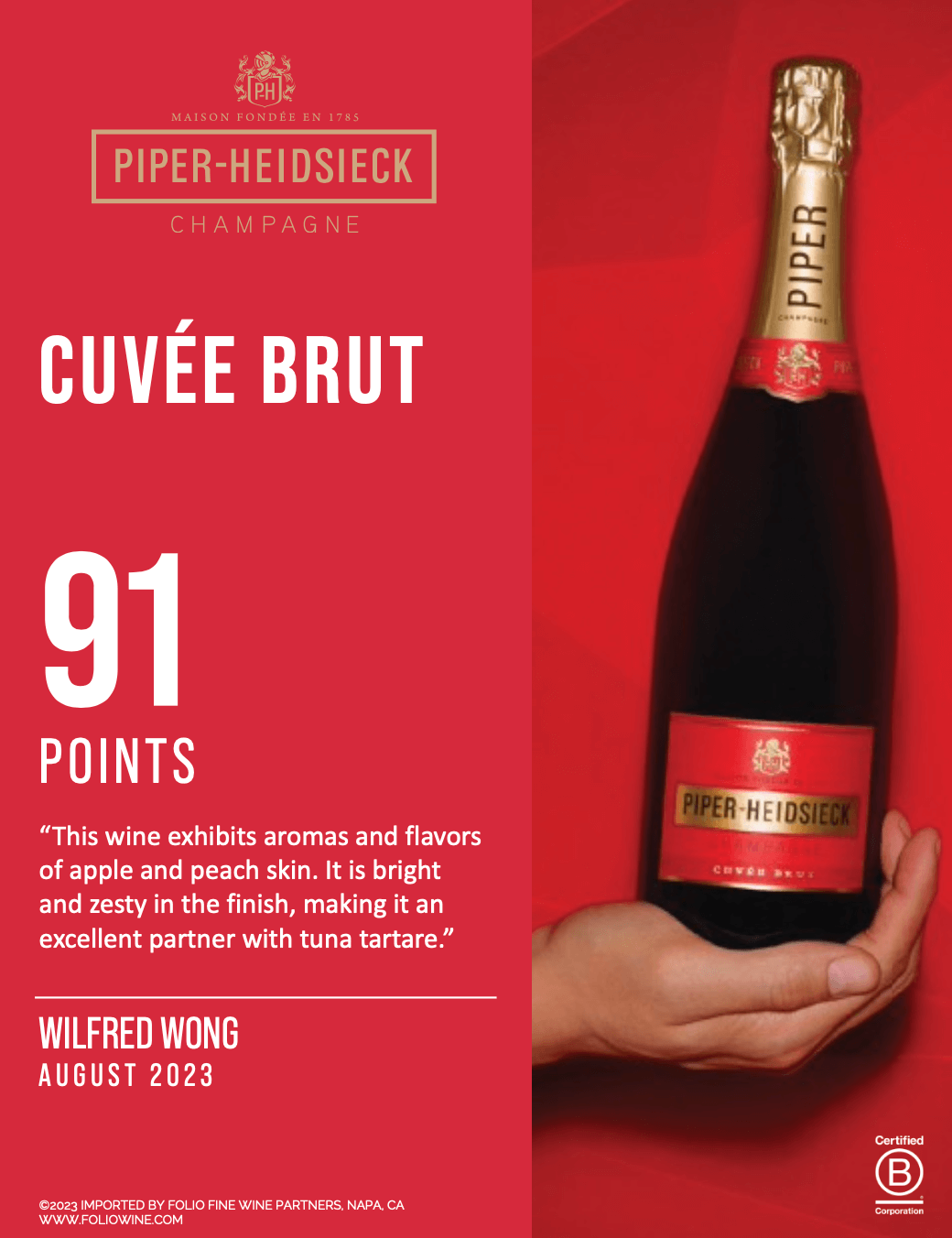 [Im Angebot zum Schnäppchenpreis] Piper-Heidsieck Cuvée Brut - Champagne